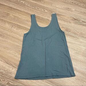 NORDSTORM Everyday Blue Rib Tank Top Ribbed Tshirt